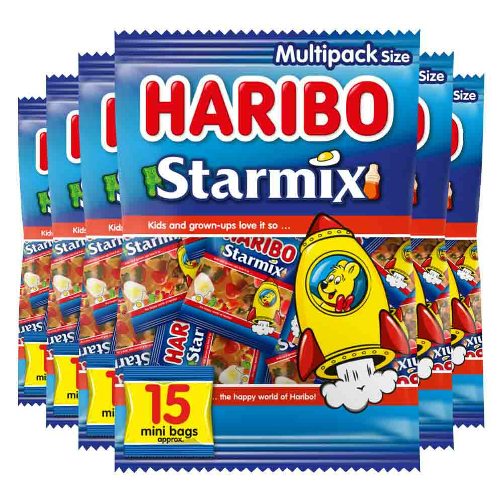 6x Haribo Starmix Uitdeelzakjes 375 gr
