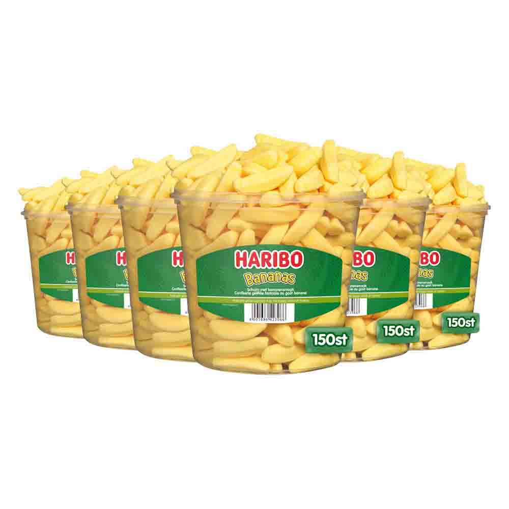 6x Haribo Bananen 150 stuks