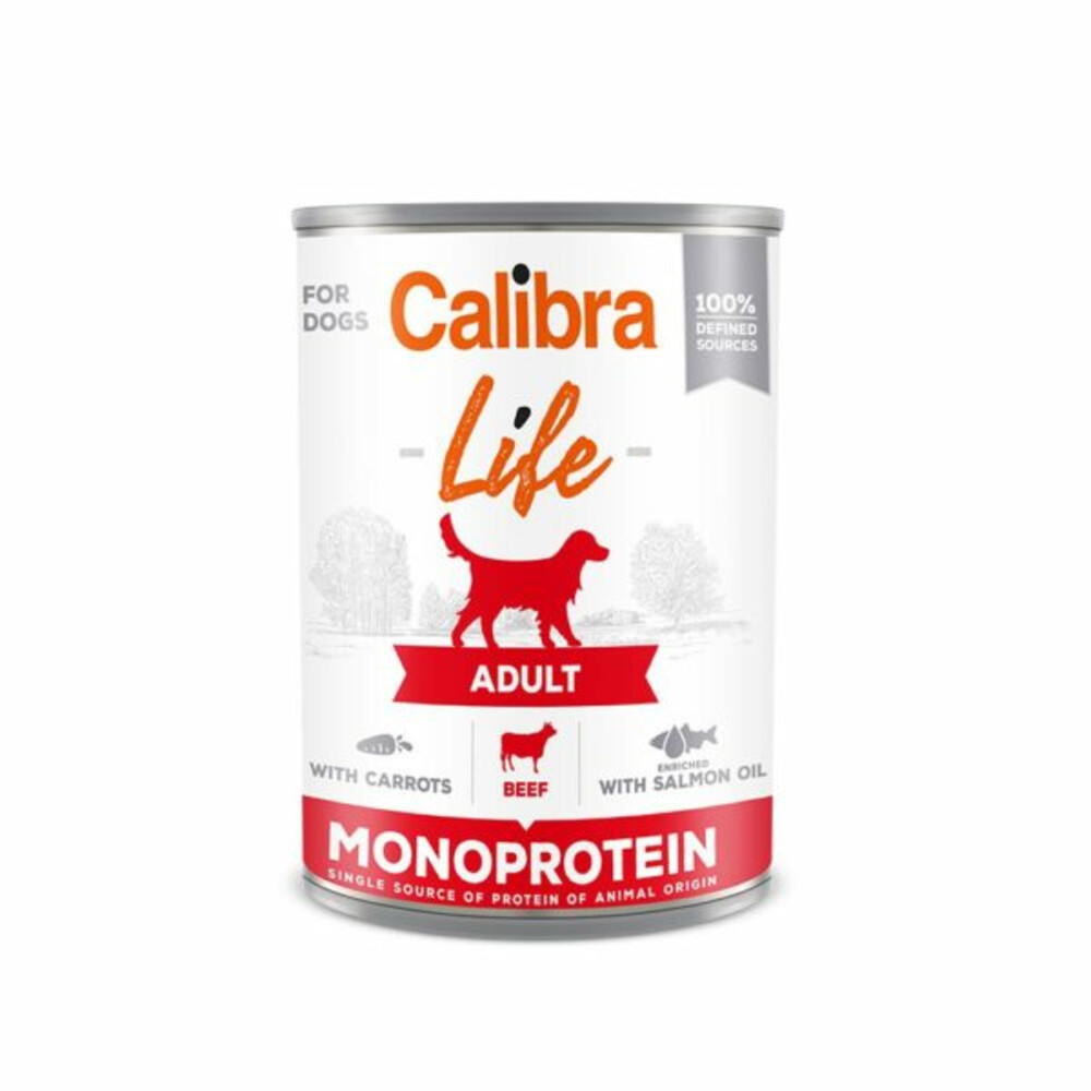 6x Calibra Life Adult Hondenvoer Nat Zwijn & Cranberry 400 gr