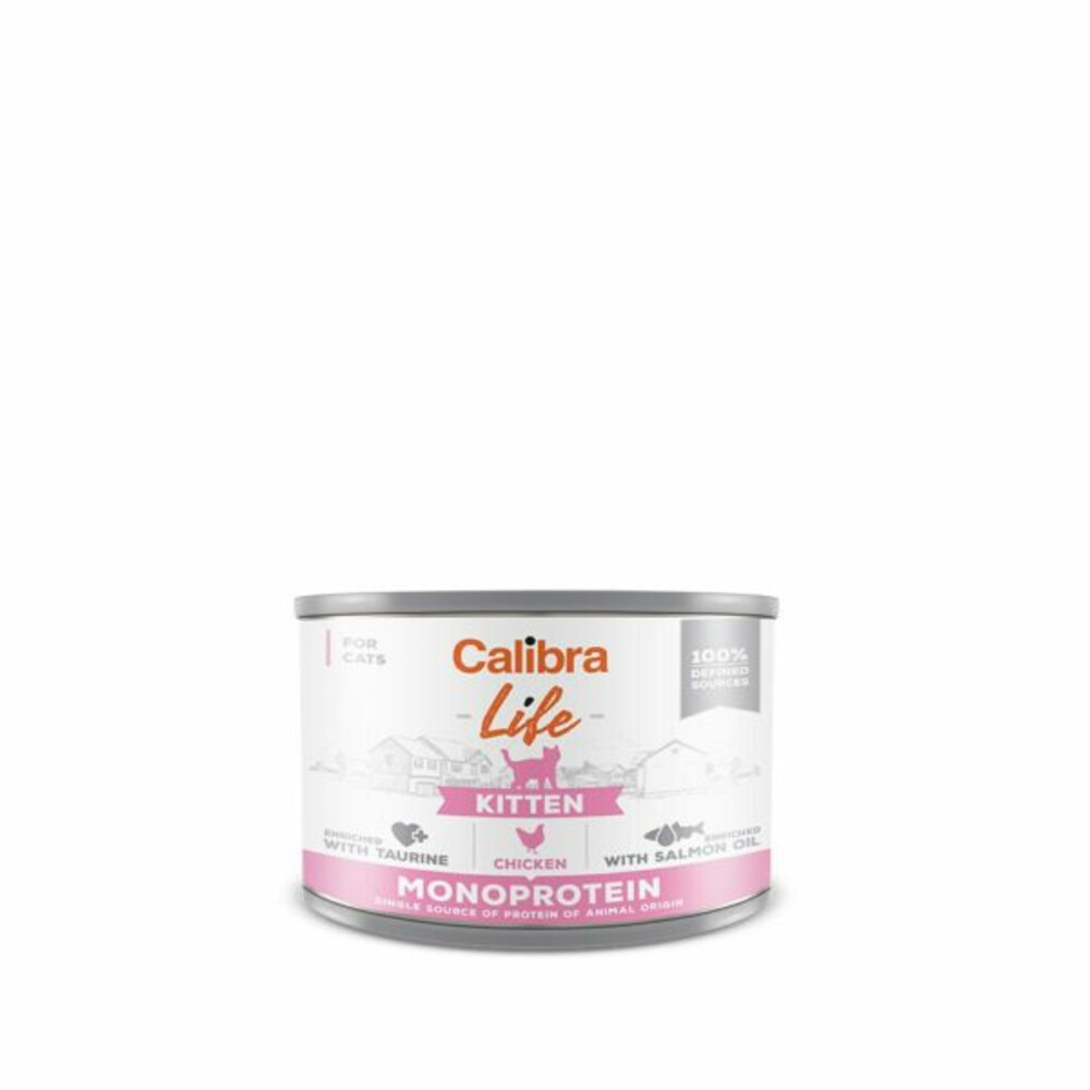 6x Calibra Life Kitten Kattenvoer Nat Kip 200 gr