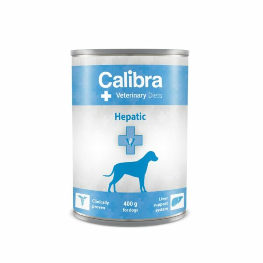 6x Calibra Veterinary Diet Hepatic Hondenvoer Nat 400 gr