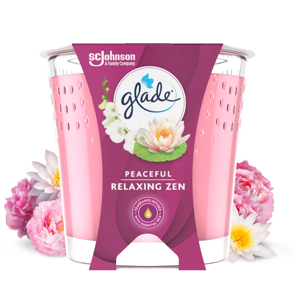 Glade Geurkaars Relaxing Zen 100% Raapzaadwax 112 gr