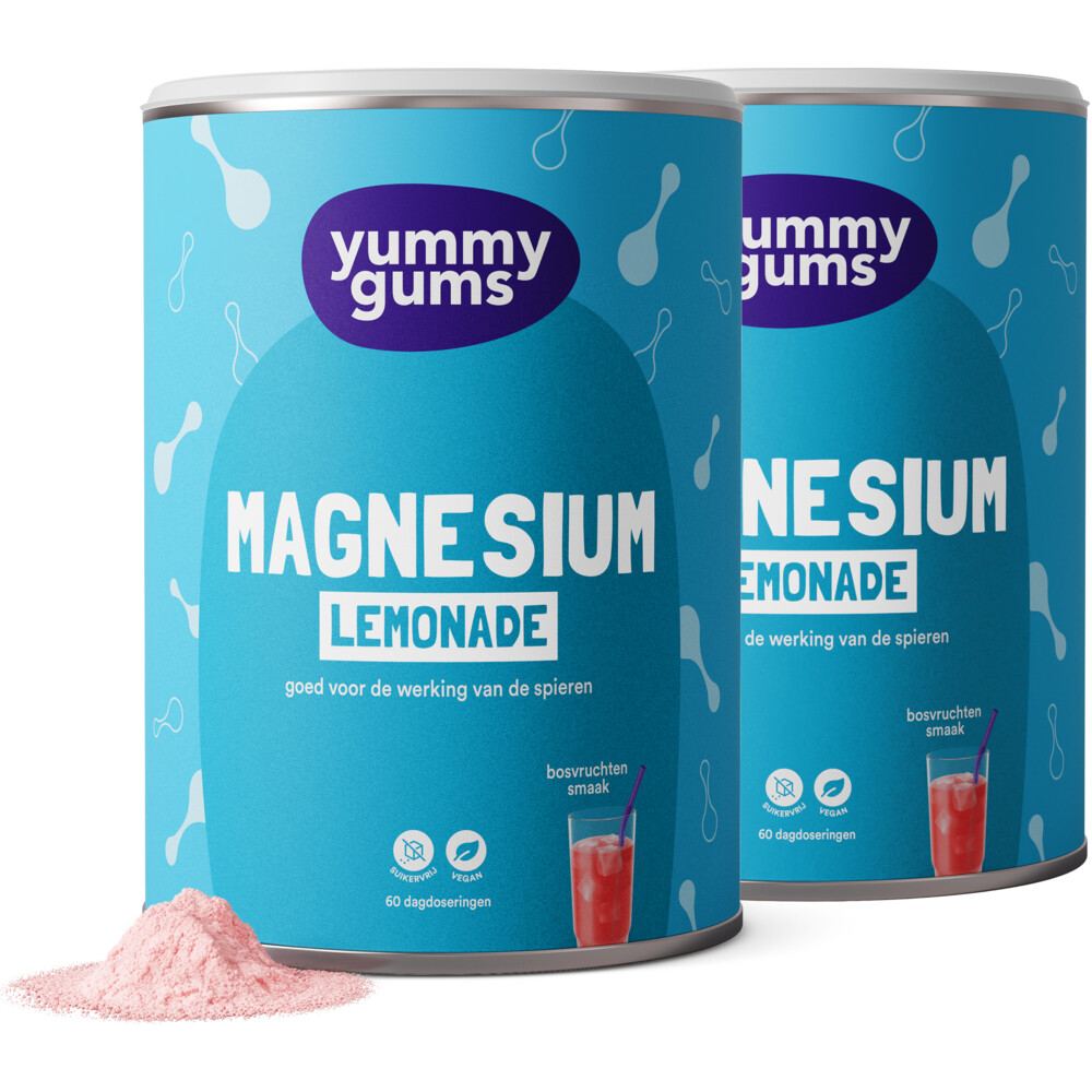 Gratis Verzending: 2x Yummygums Lemonade Magnesium 240 gr