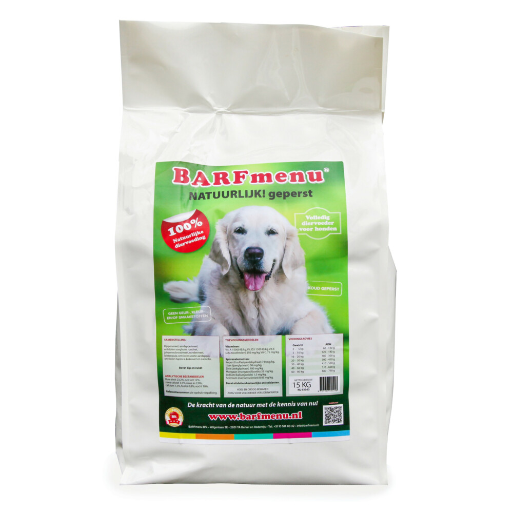 BARFmenu Hond Natuurlijk! Geperst 15 kg