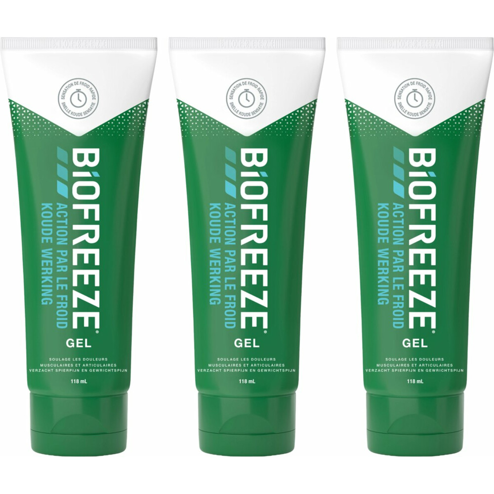 3x Biofreeze Cold Action Gel Verkoelend 118 ml