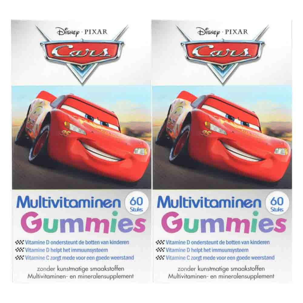 2x Disney Multivitamines Cars 60 Gummies