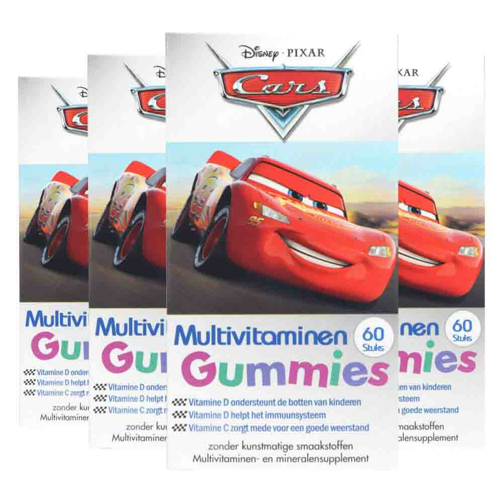 4x Disney Multivitamines Cars 60 Gummies