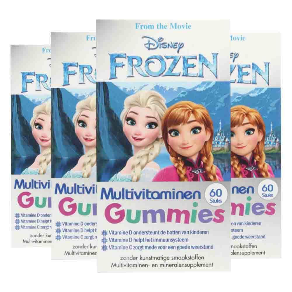 4x Disney Multivitamines Frozen 60 gummies