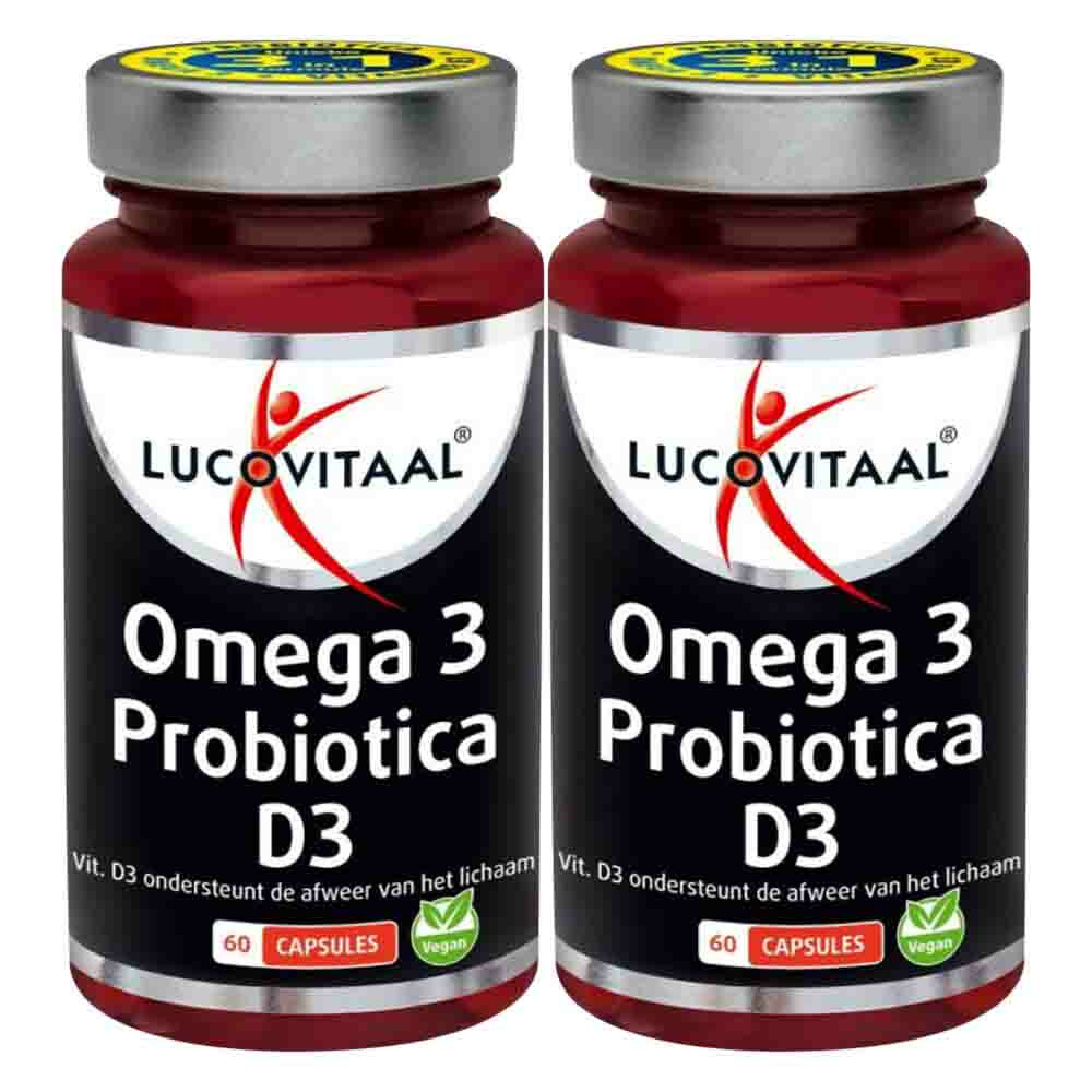 2x Lucovitaal Probiotica D3 Omega 3 60 capsules