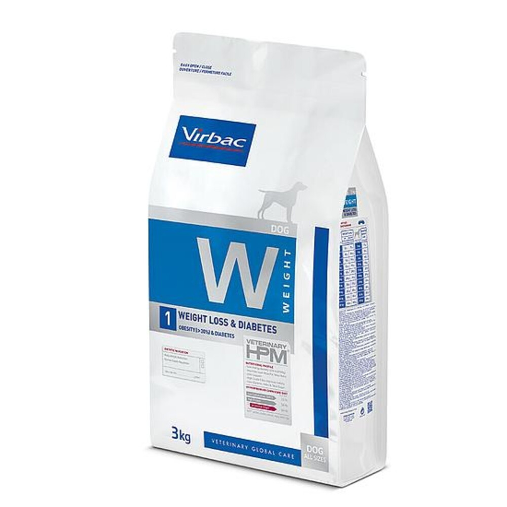 Virbac HPM Weight Loss/Diabetic W1 Hondenvoer 3 kg