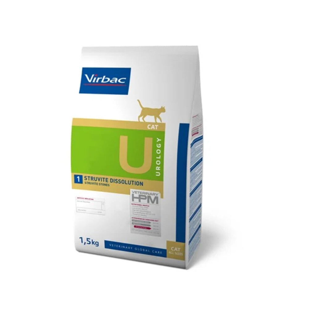 Virbac HPM Urology Struvite Dissolution U1 Kattenvoer 1,5 kg