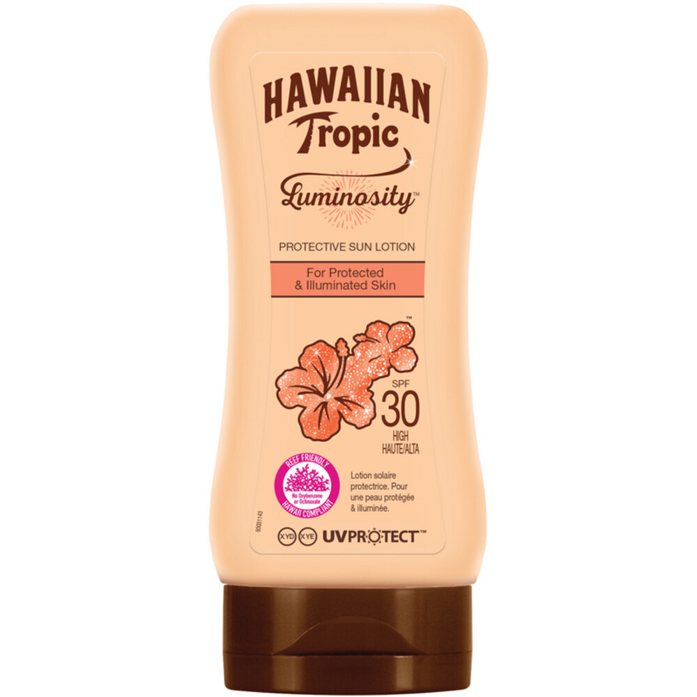 6x Hawaiian Tropic Luminosity Zonnebrand Lotion High SPF30 180 ml