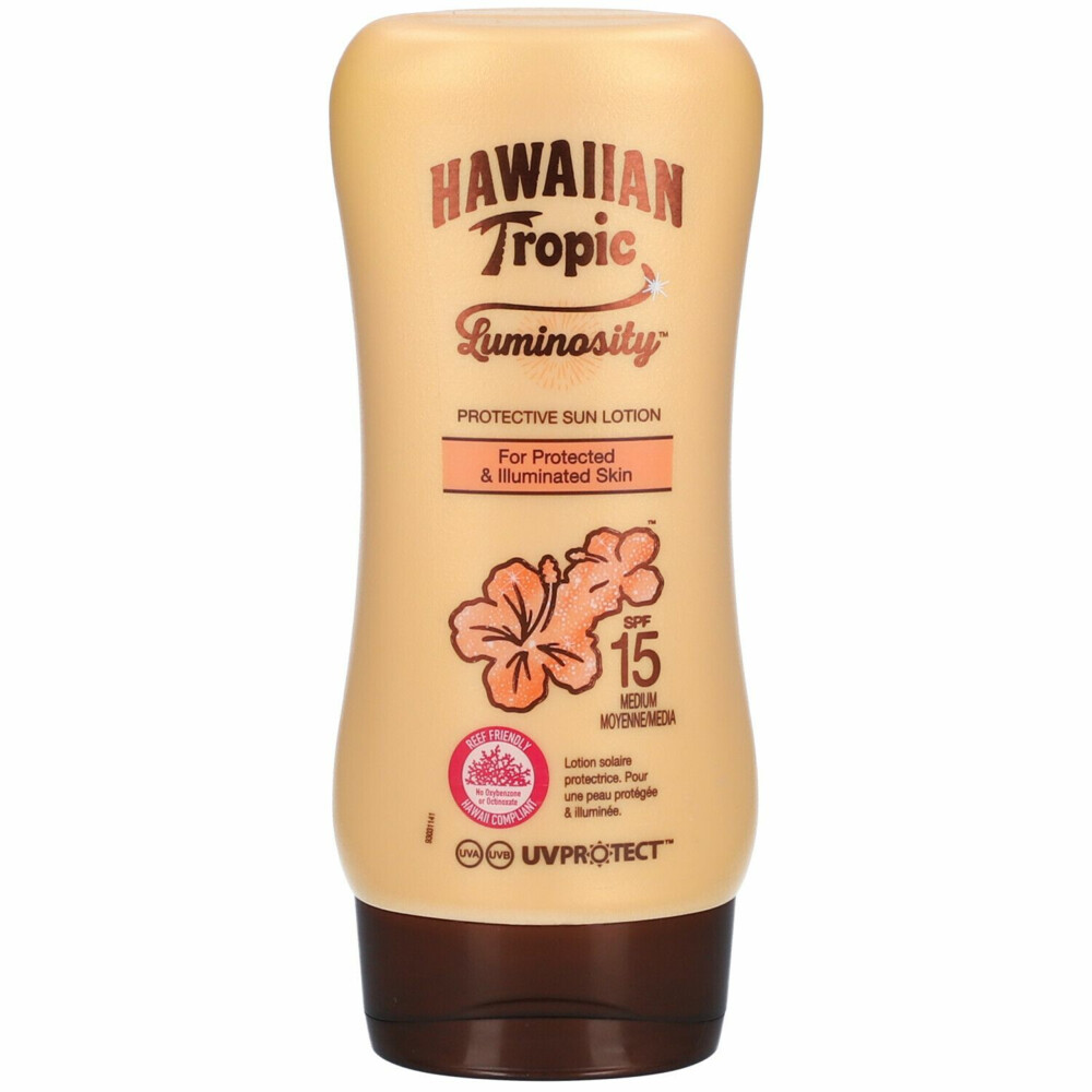 6x Hawaiian Tropic Luminosity Zonnebrand Lotion Medium SPF15 180 ml