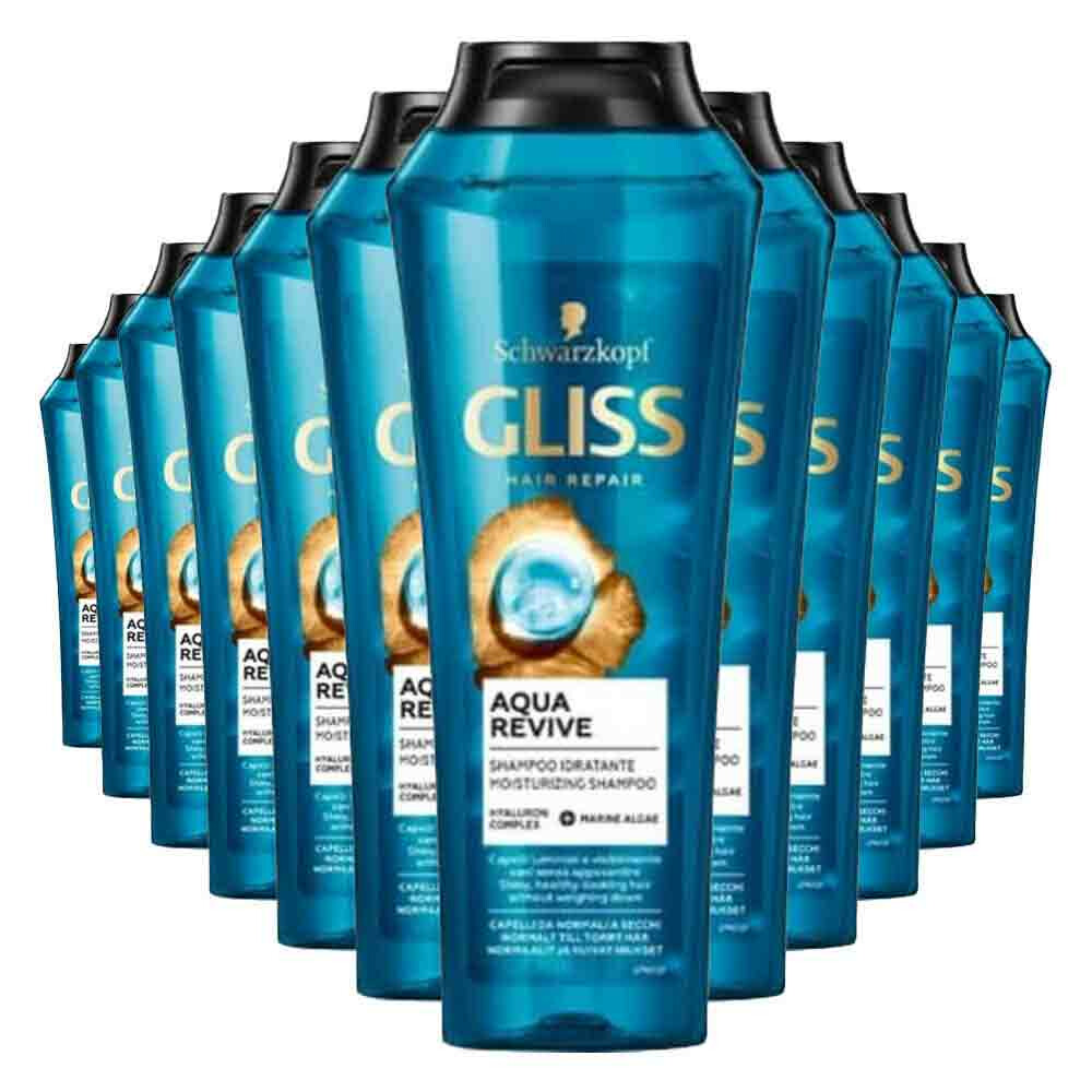 12x Gliss Shampoo Aqua Revive 400 ml