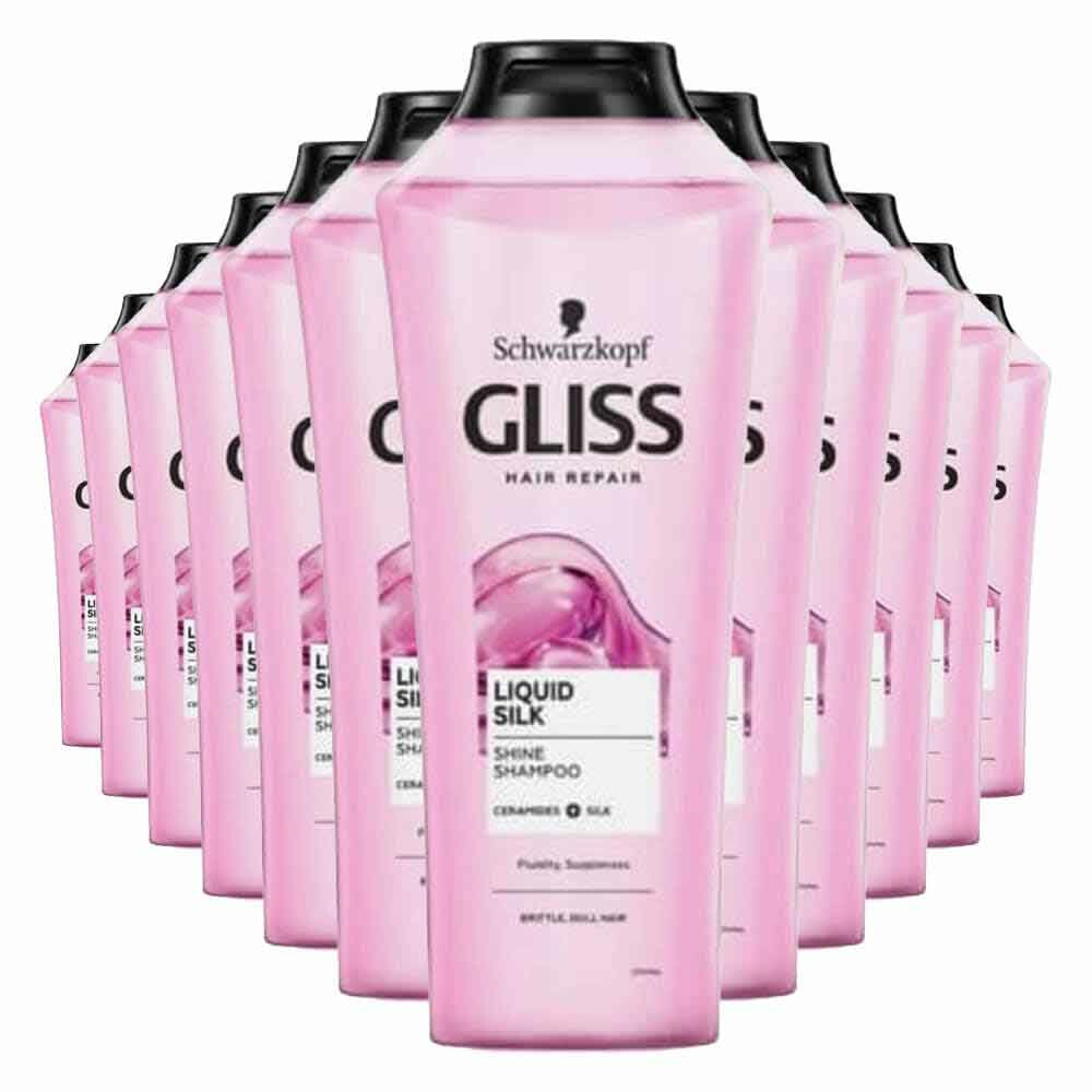 12x Gliss Shampoo Liquid Silk 400 ml