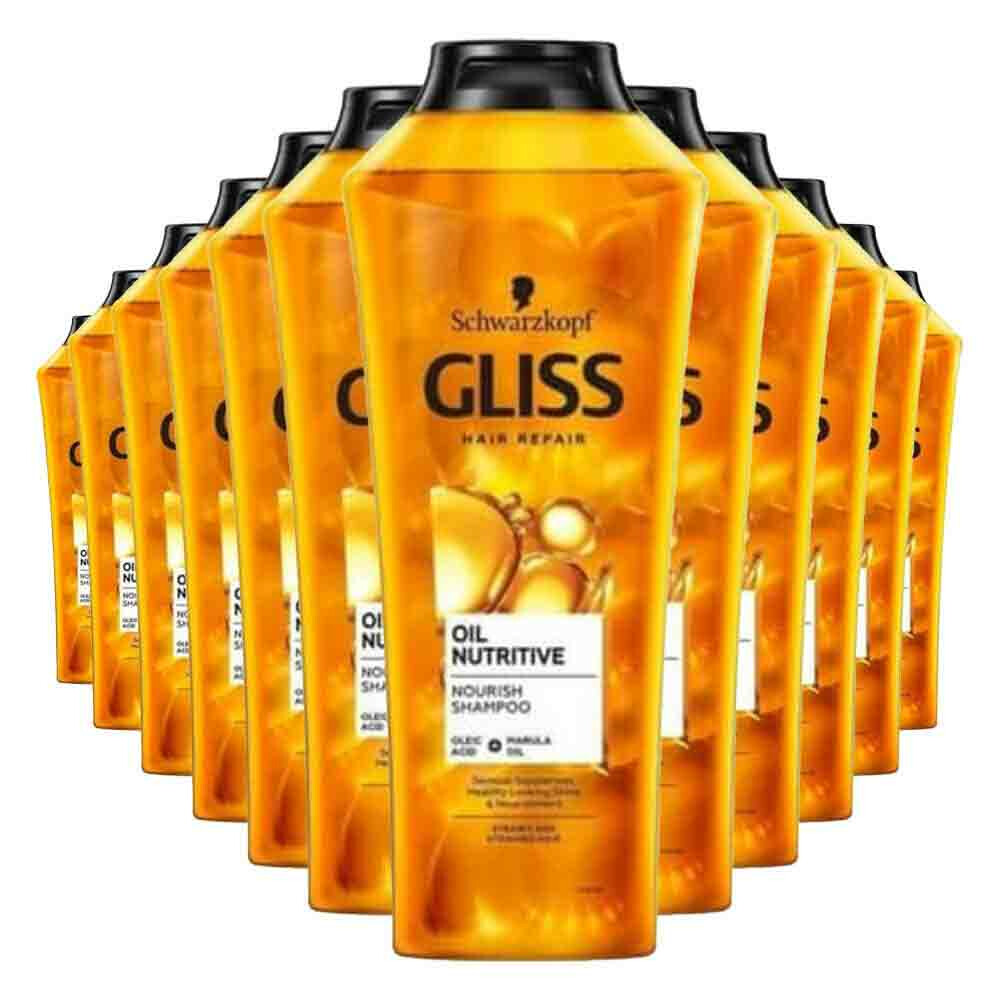 12x Gliss Shampoo Oil Nutritive 400 ml