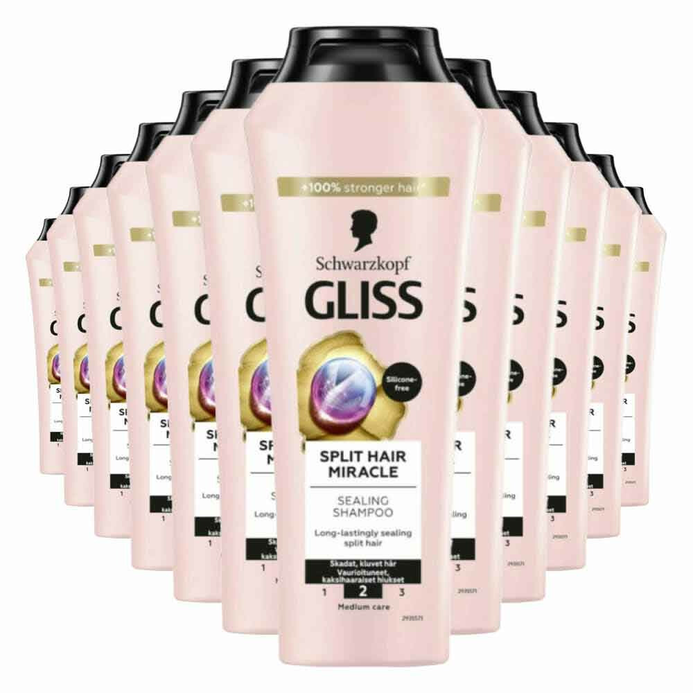 12x Gliss Shampoo Split Hair Miracle 400 ml