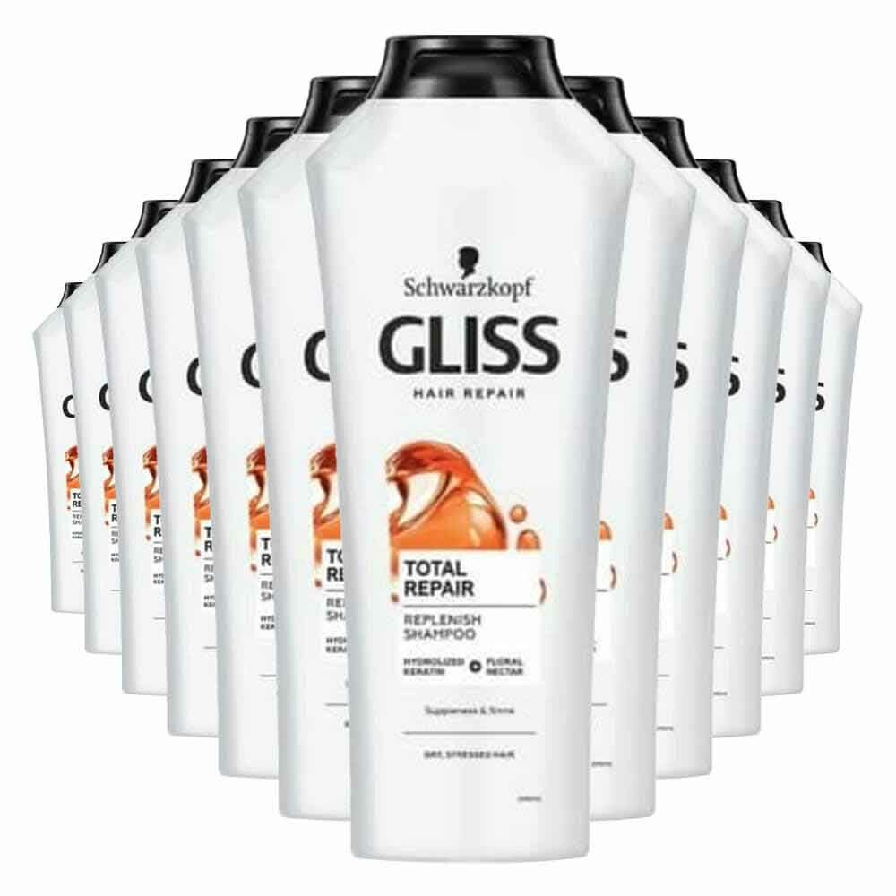 12x Gliss Shampoo Total Repair 400 ml