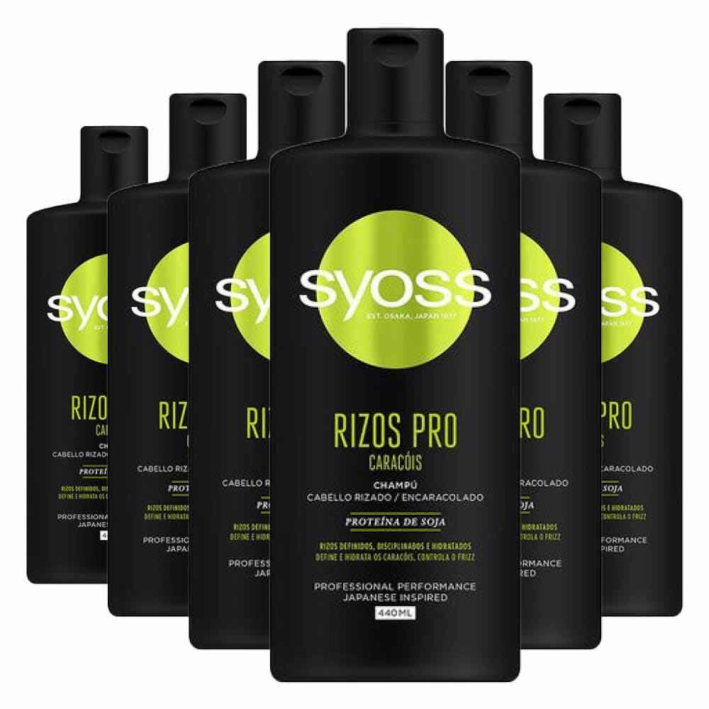 6x Syoss Shampoo Pro Curls 440 ml