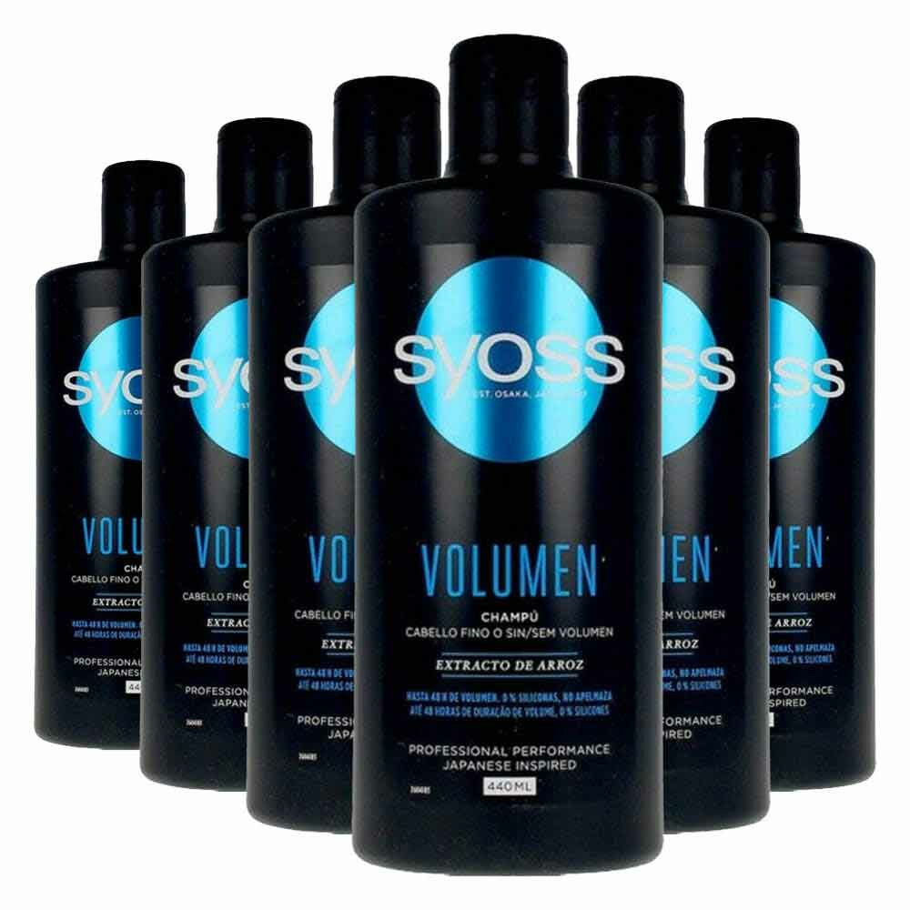 6x Syoss Shampoo Volume 440 ml