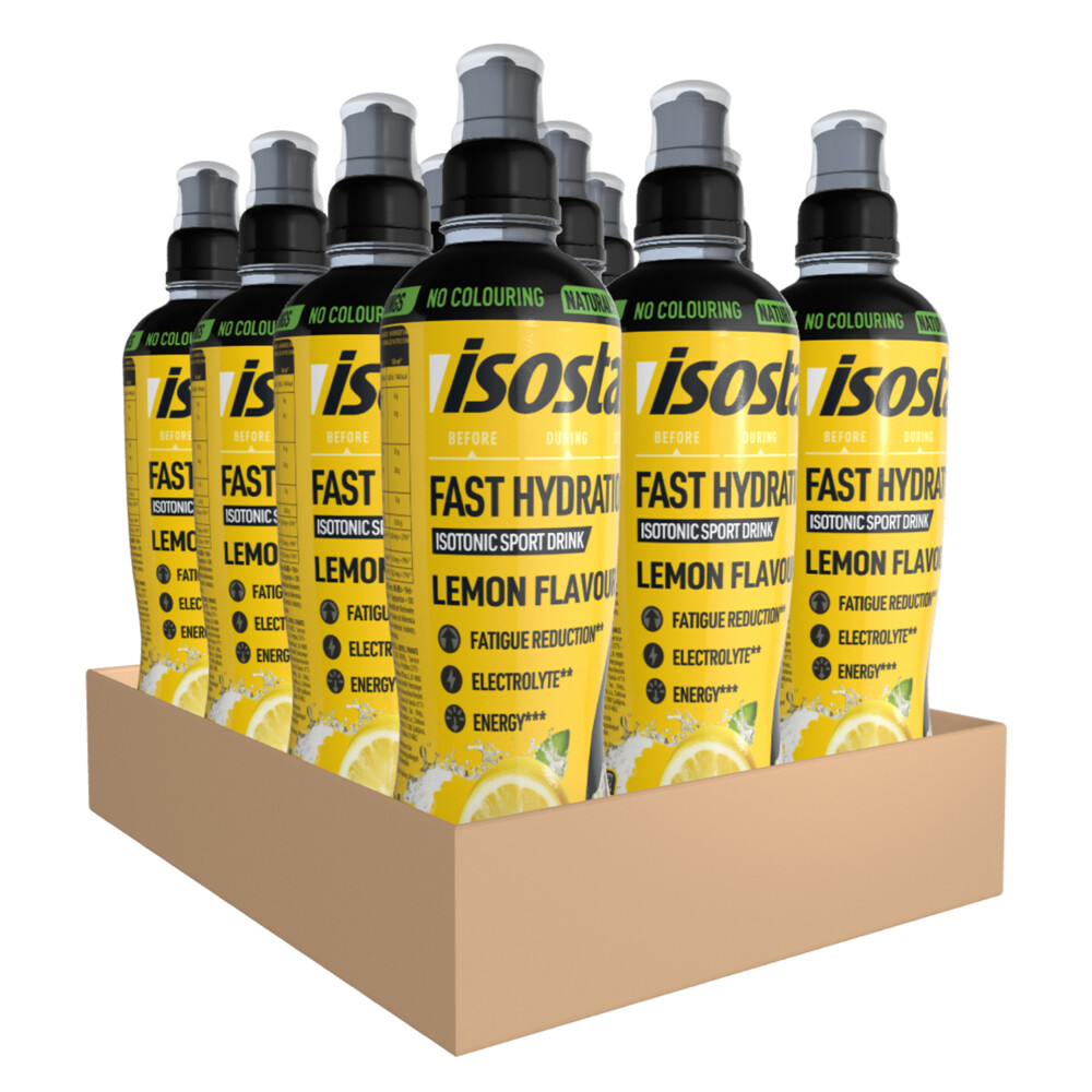 12x Isostar Fast Hydration&Perform Lemon 500 ml
