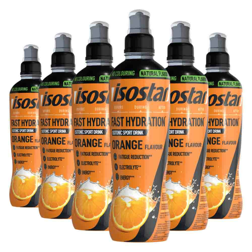 6x Isostar Fast Hydration Orange 500 ml