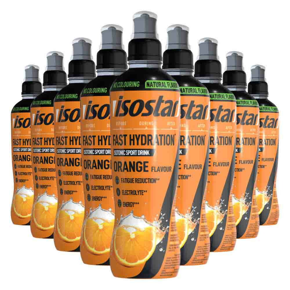 9x Isostar Fast Hydration Orange 500 ml