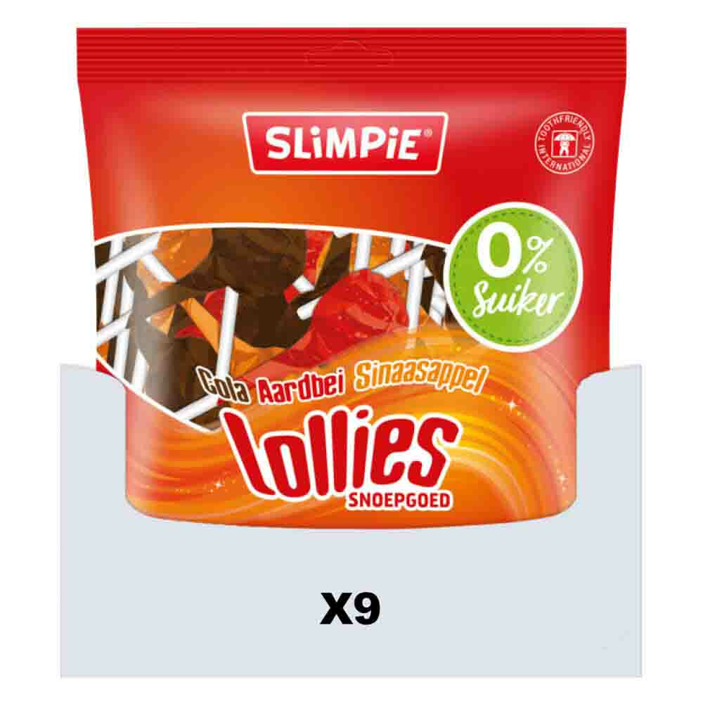 9x Slimpie Lollies 108 gr