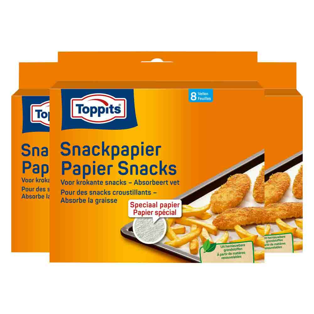 3x Toppits Snackpapier Vellen 8 stuks