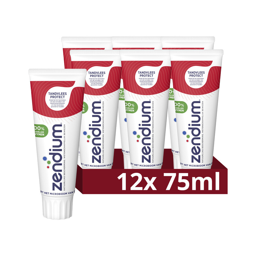 12x Zendium Tandpasta Tandvlees Protect 75 ml