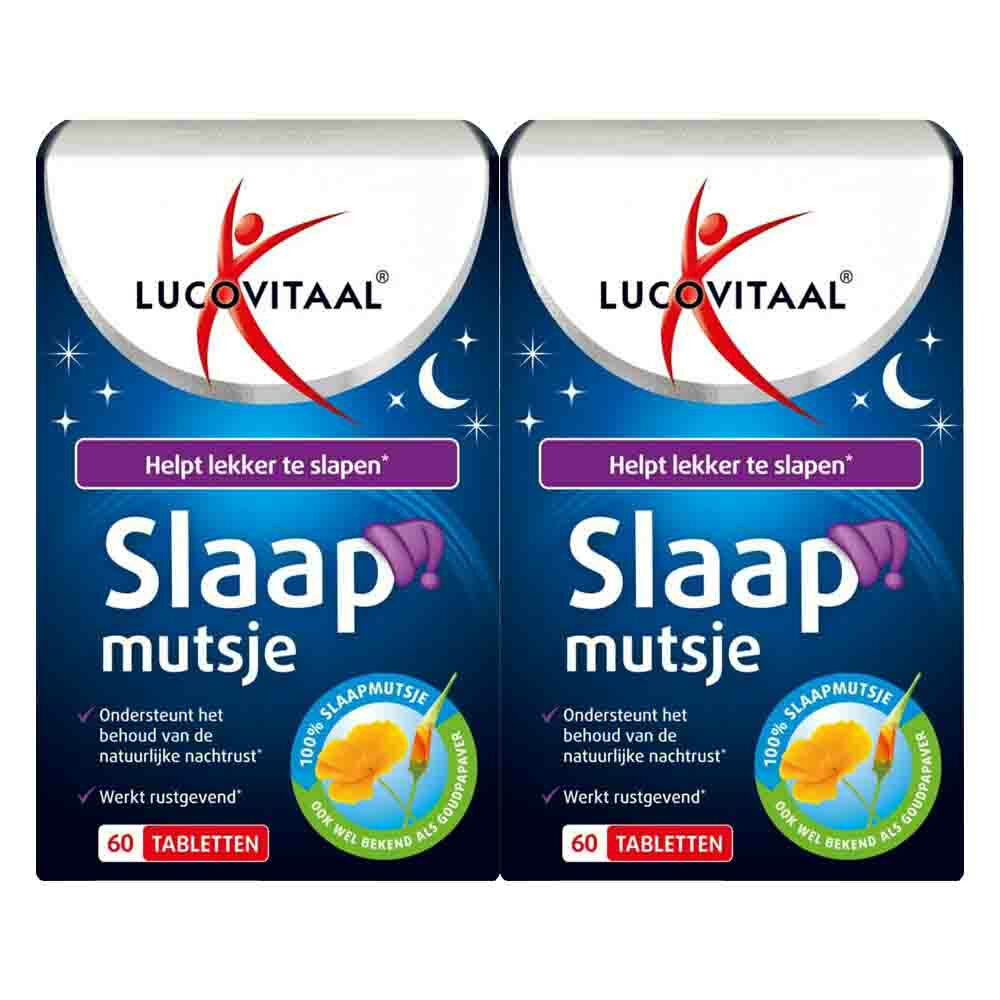 Gratis Verzending: 2x Lucovitaal Slaapmutsje 60 tabletten