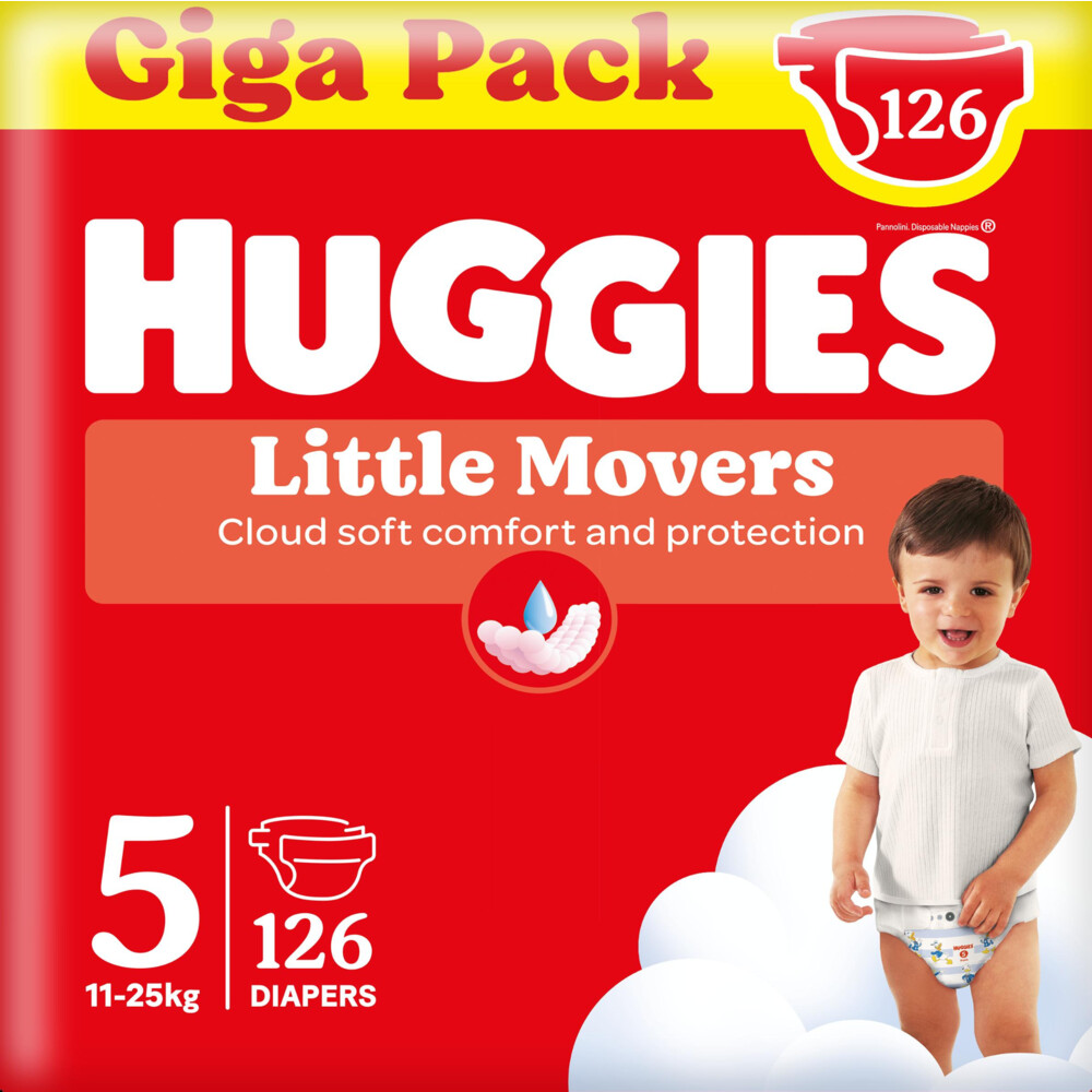 3x Huggies Little Movers Luiers Maat 5 (11 25 kg) 42 stuks