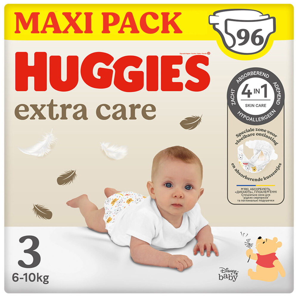 Huggies Extra Care Luiers Maat 3 (6 10 kg) 96 stuks