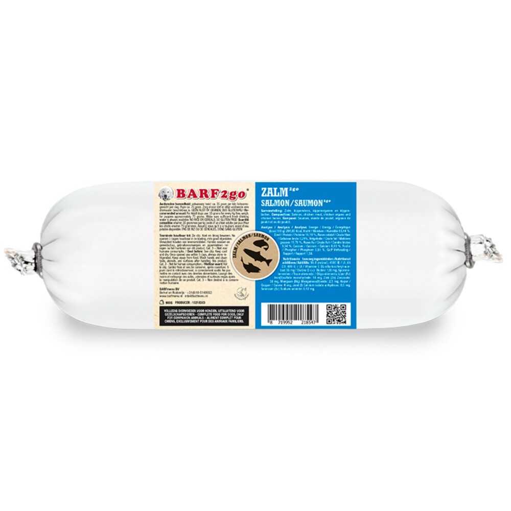 10x BARFmenu 2Go Hondenvoer Zalm 900 gr