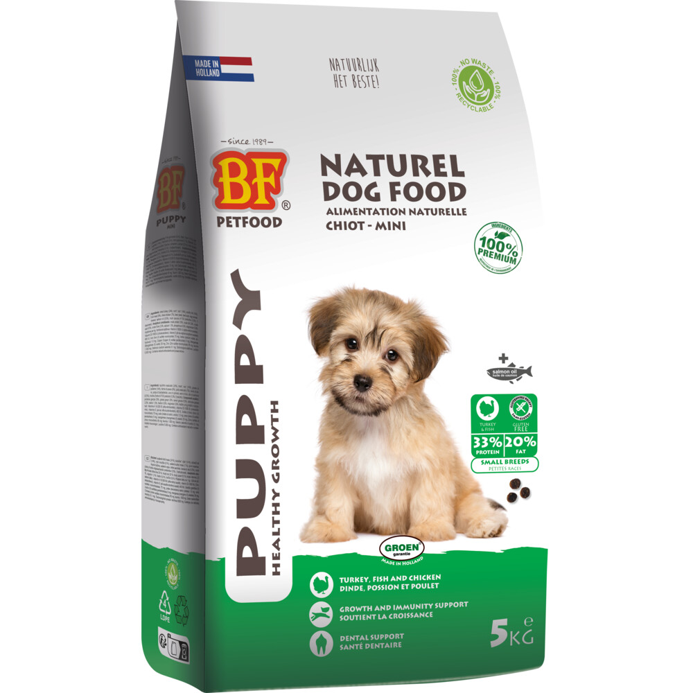 1+1 gratis: BF Petfood Small Breed Puppy 5 kg