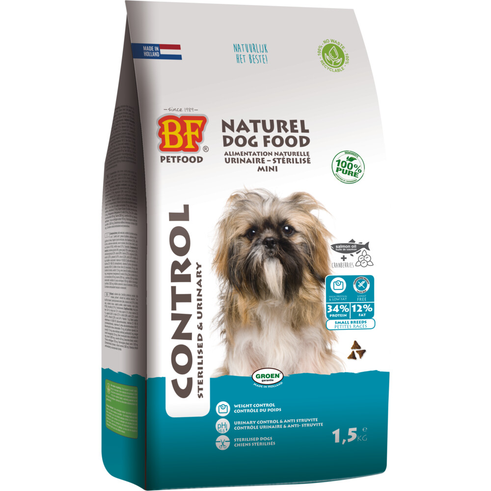 1+1 gratis: BF Petfood Small Breed Control 5 kg