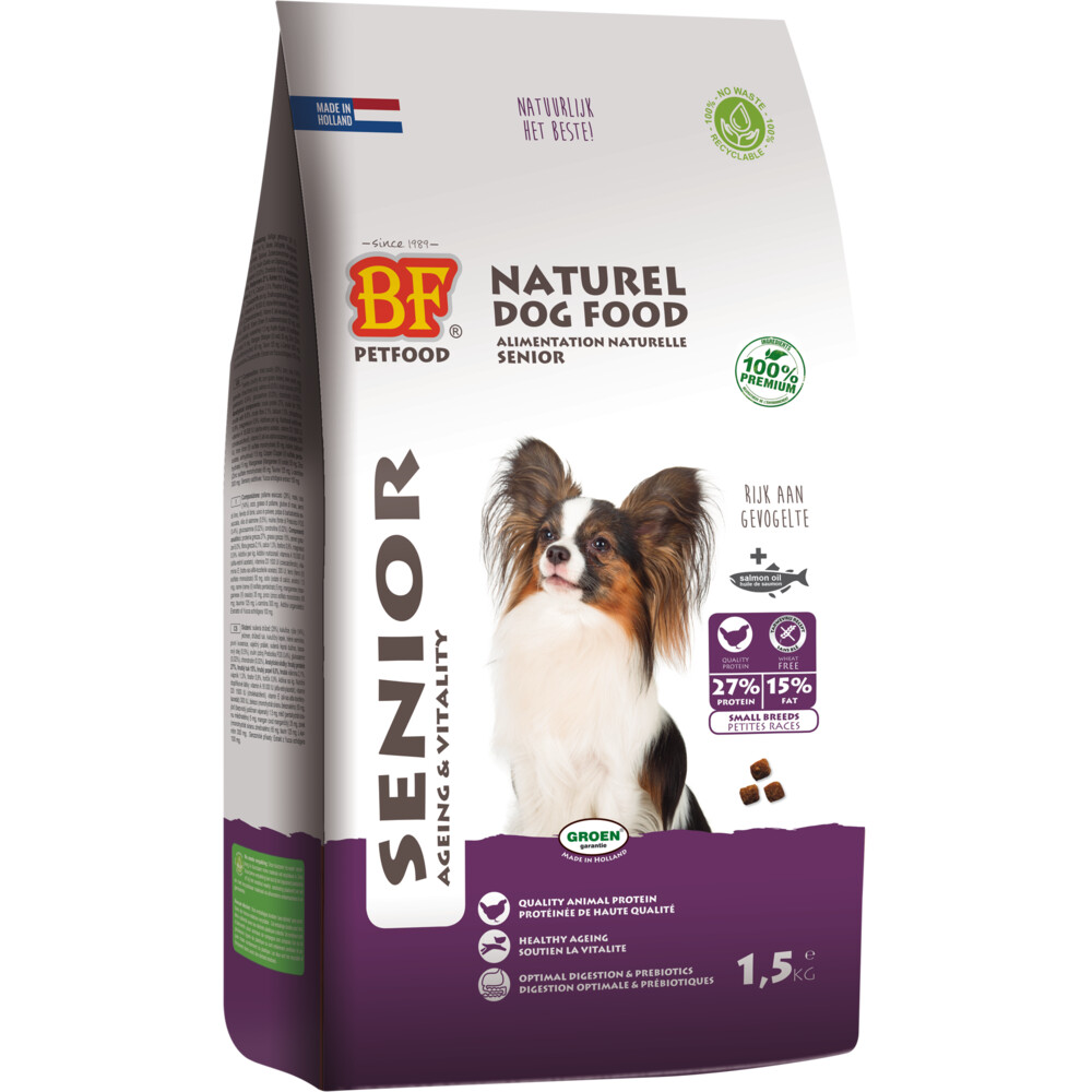 1+1 gratis: BF Petfood Small Breed Senior 5 kg