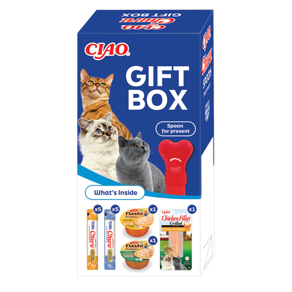 8x Inaba Ciao Gift Box Kattensnacks 2024 305 gr