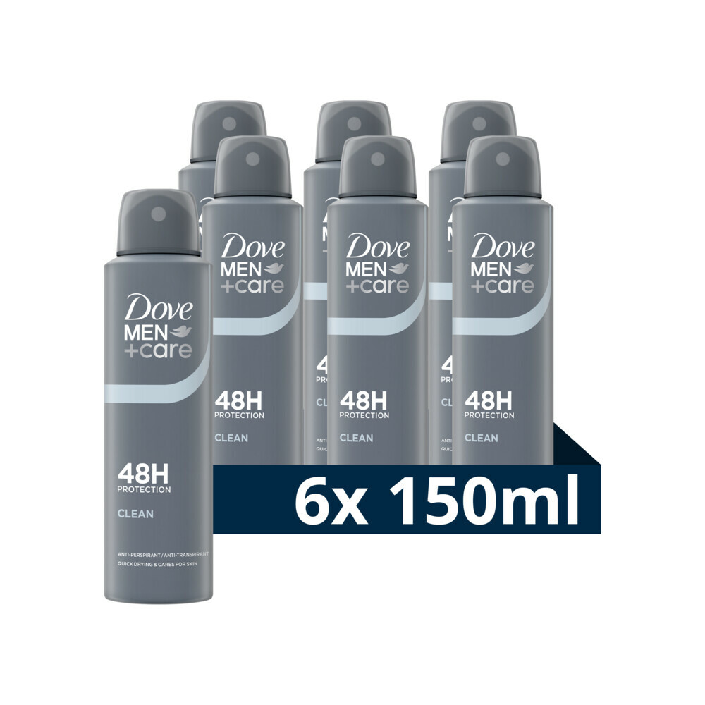 6x Dove Deodorant Men+ Care Clean Comfort 150 ml