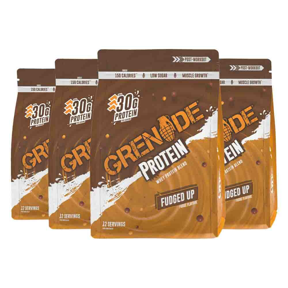 4x Grenade Protein Powder Fudged Up 480 gr