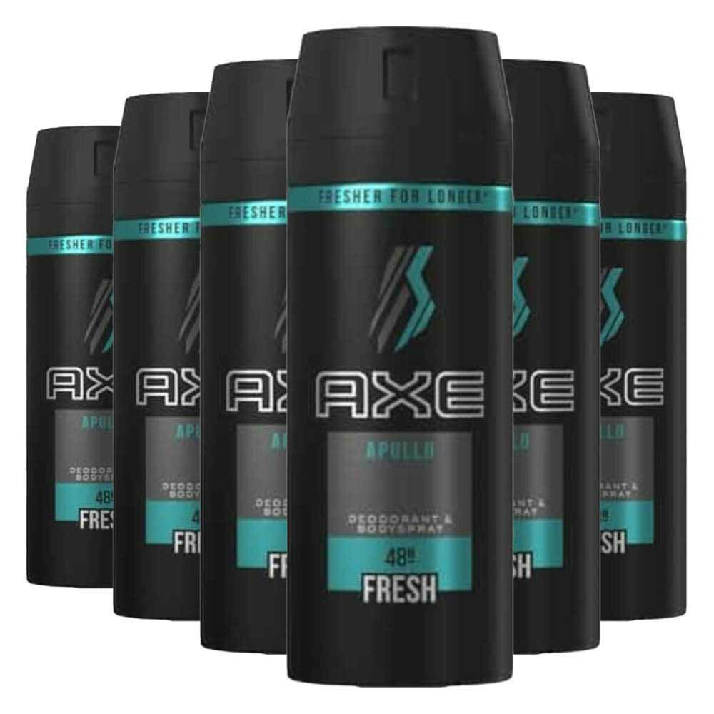 6x Axe Deodorant Bodyspray Apollo 150 ml