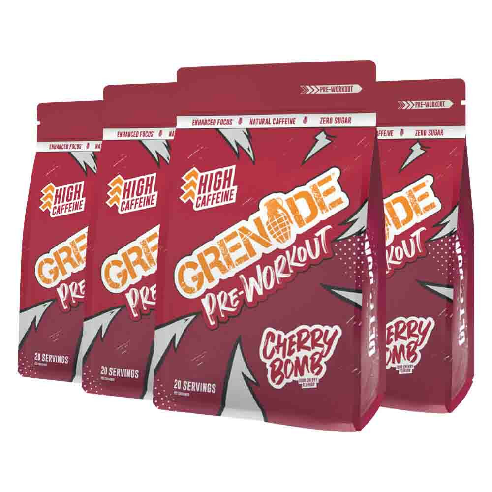 4x Grenade Pre Workout Cherry Bomb 330 gr