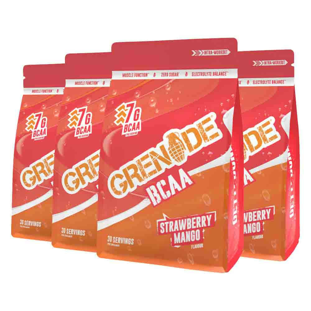 4x Grenade BCAA Strawberry Mango 390 gr