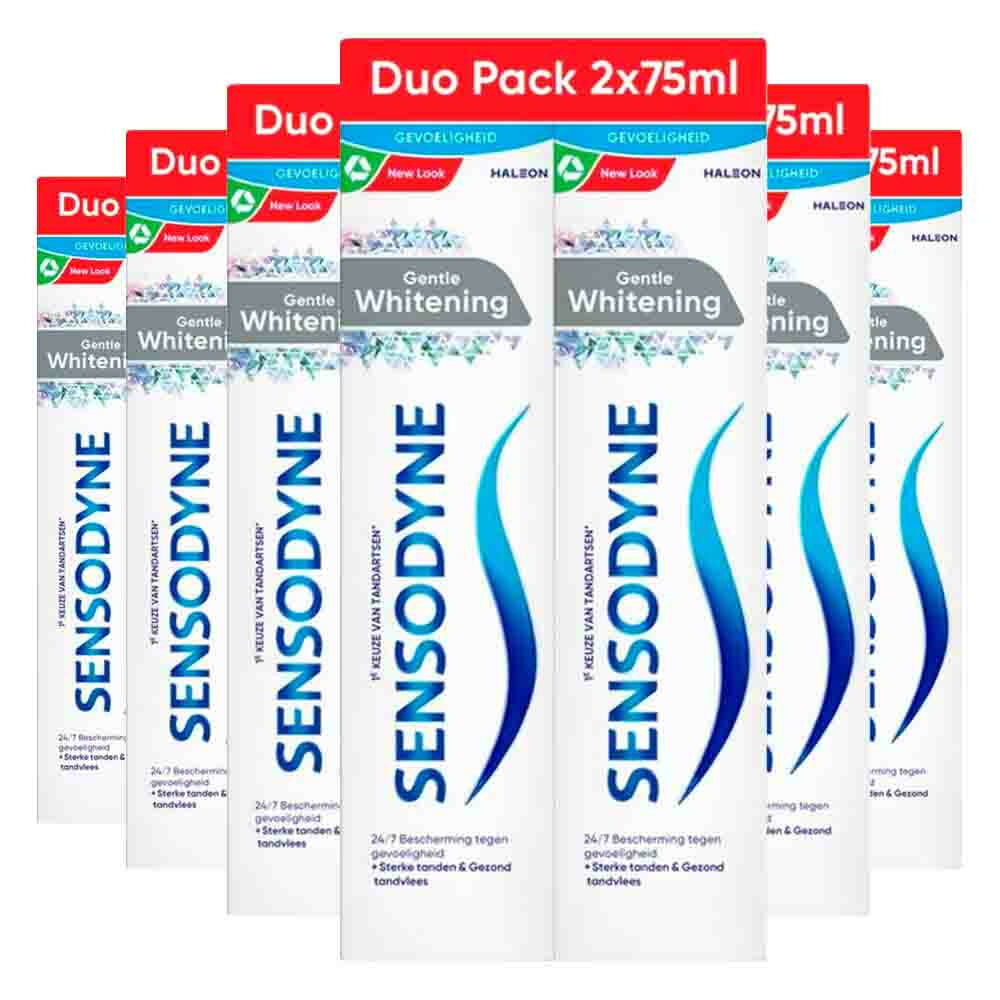 6x Sensodyne Tandpasta Gentle Whitening Duo 2 x 75 ml