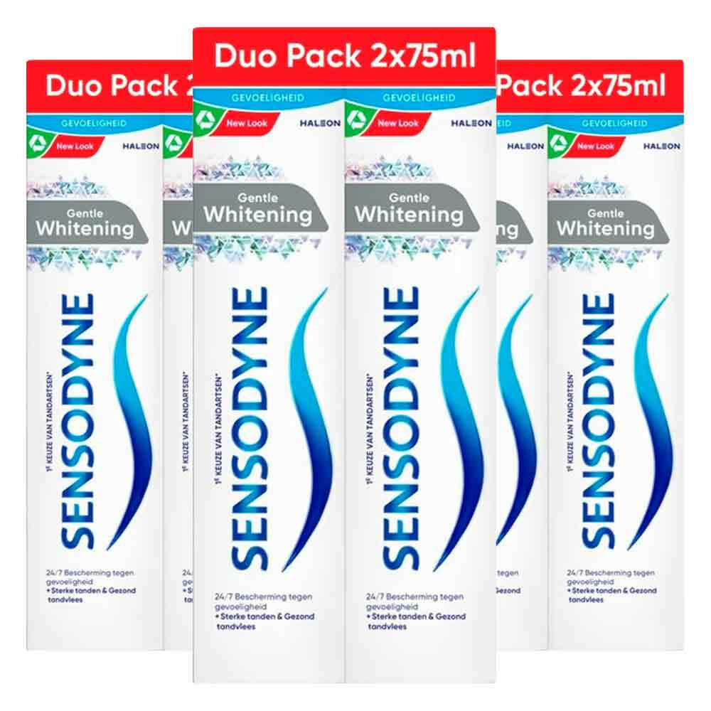 3x Sensodyne Tandpasta Gentle Whitening Duo 2 x 75 ml