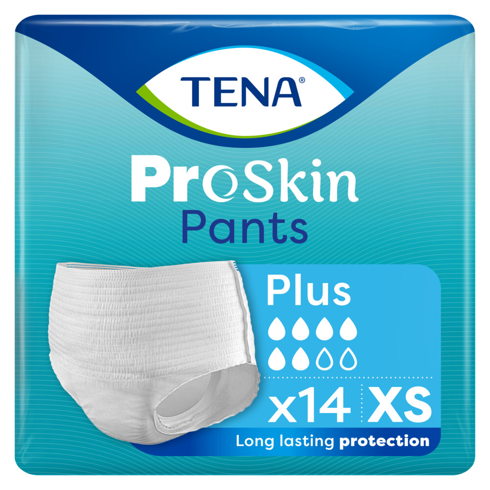 4x TENA Proskin Pants Plus XS 14 stuks
