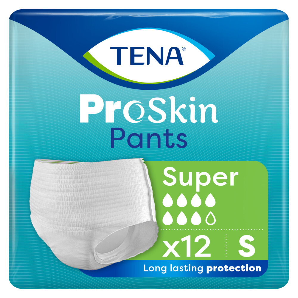 4x TENA Proskin Pants Super S 12 stuks