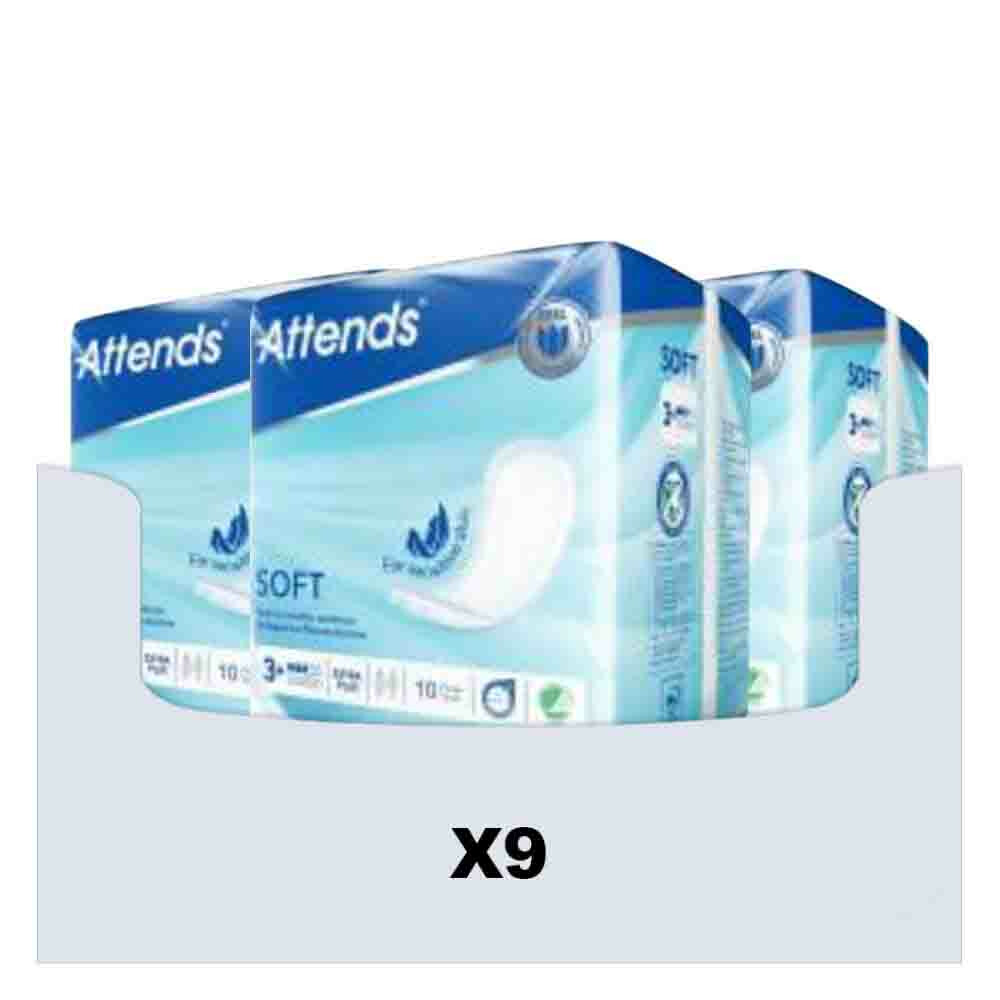 9x Attends Soft Extra Plus 3 10 stuks