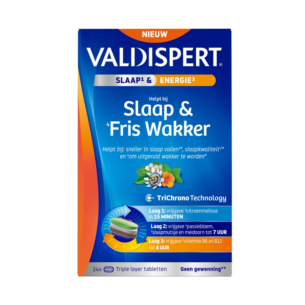 Gratis Verzending: Valdispert Slaap&Fris Wakker 24 tabletten