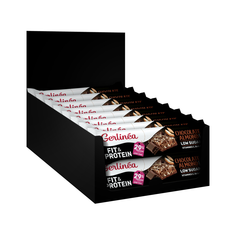 16x Gerlinea Fit&Protein Reep Chocolate Almond 45 gr